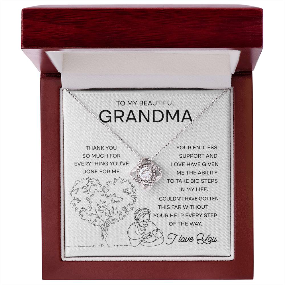 Grandma-Your Endless Support Love Knot Necklace