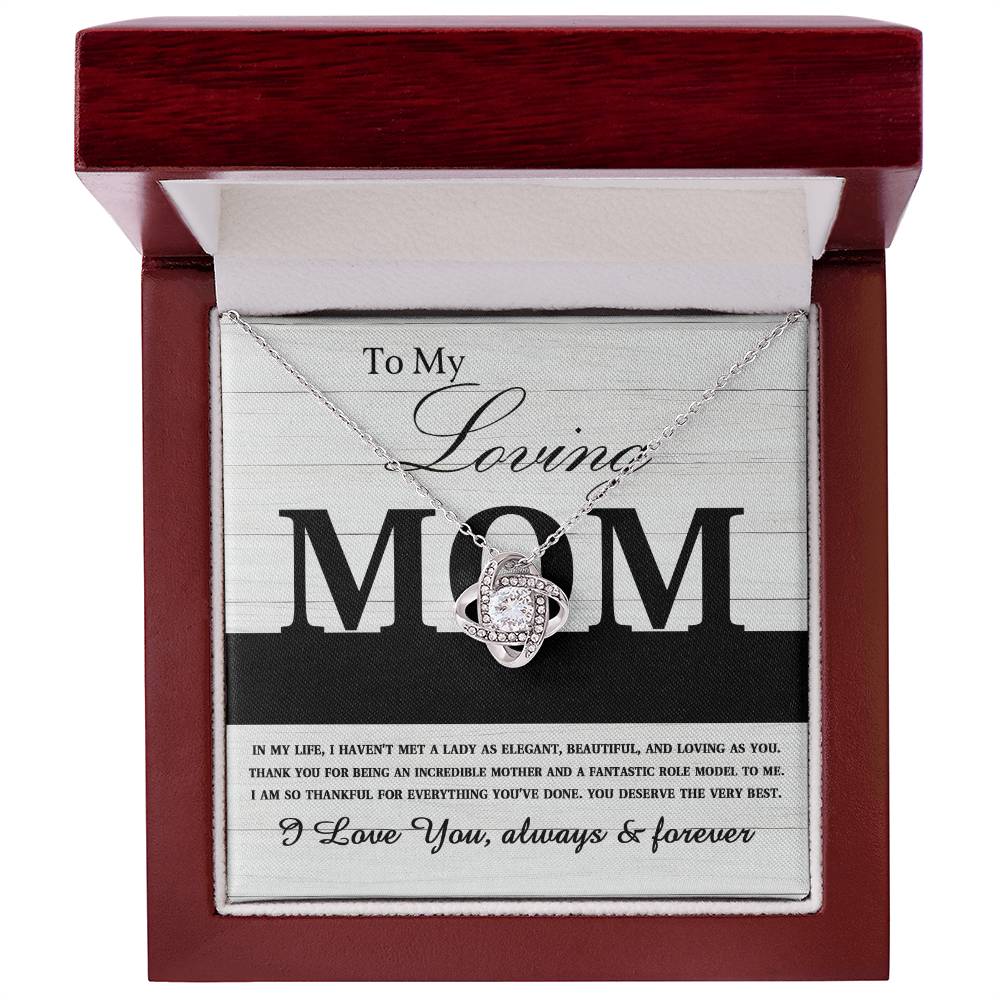 Mom - Loving As You Love Knot Necklace