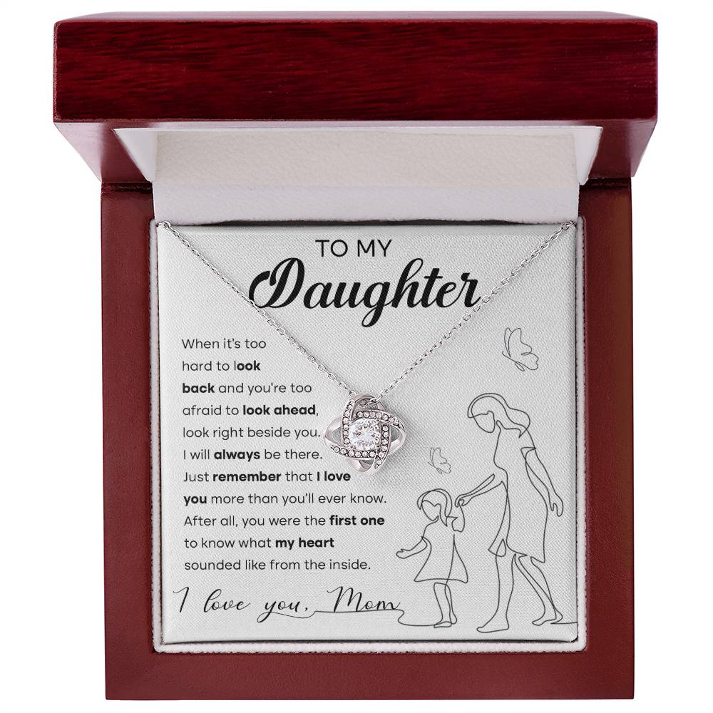 Daughter - Be There Love Knot Necklace