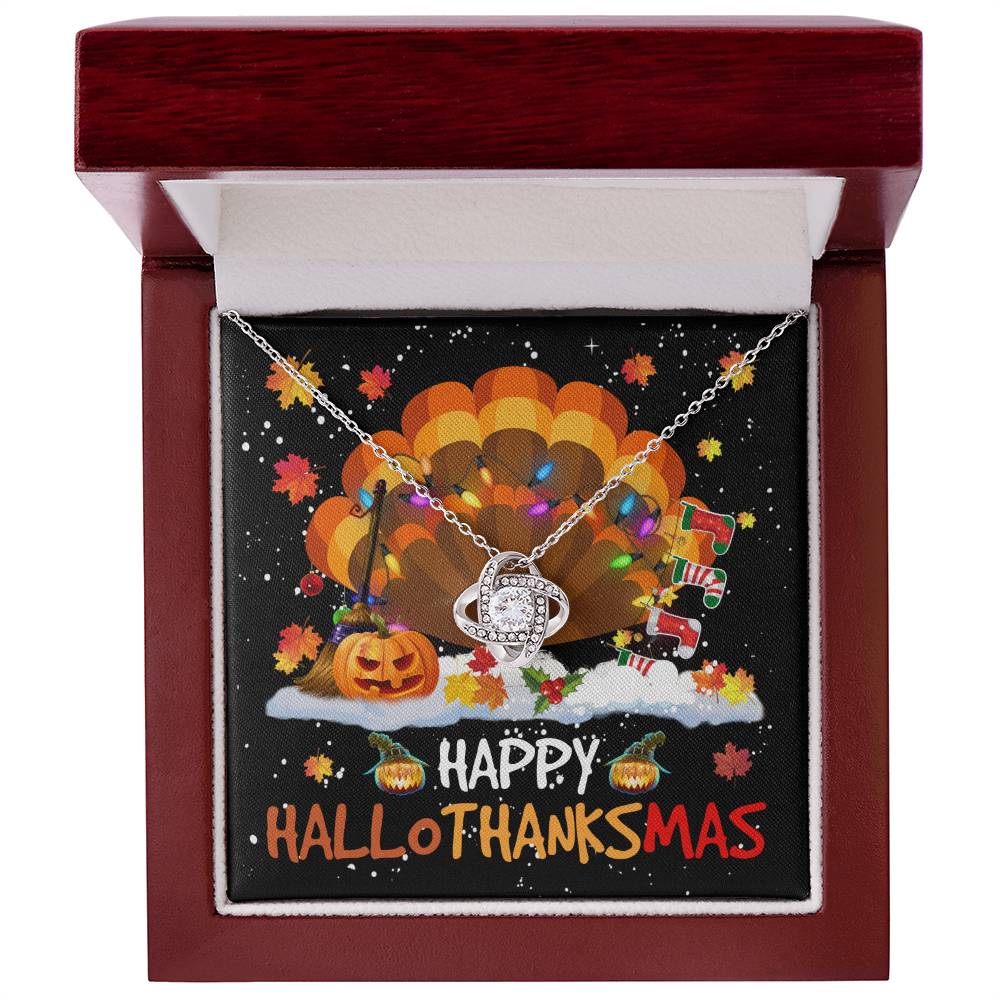 Wife - Happy HaloThanksMas Love Knot Necklace