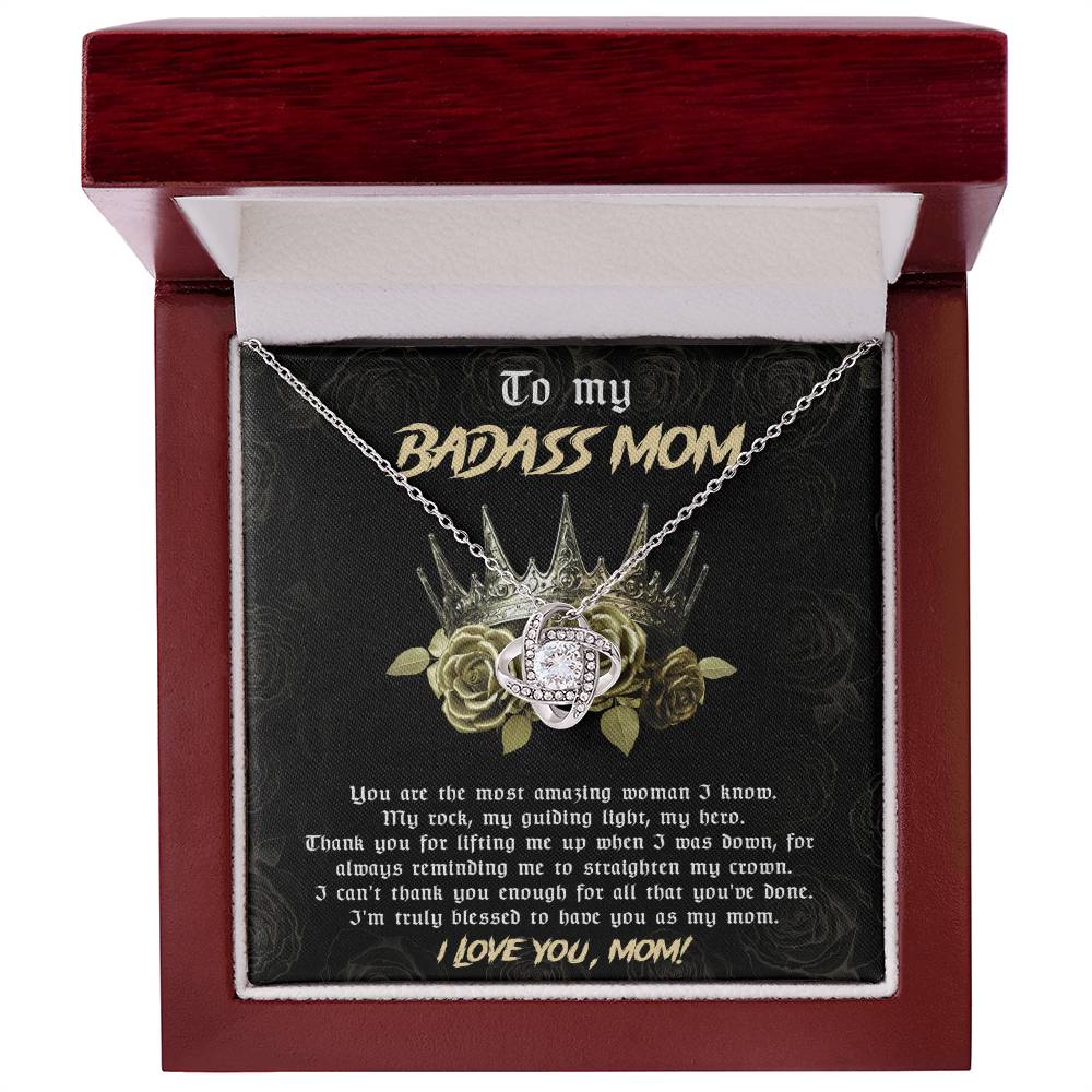 Mom - Straighten My Crown Love Knot Necklace