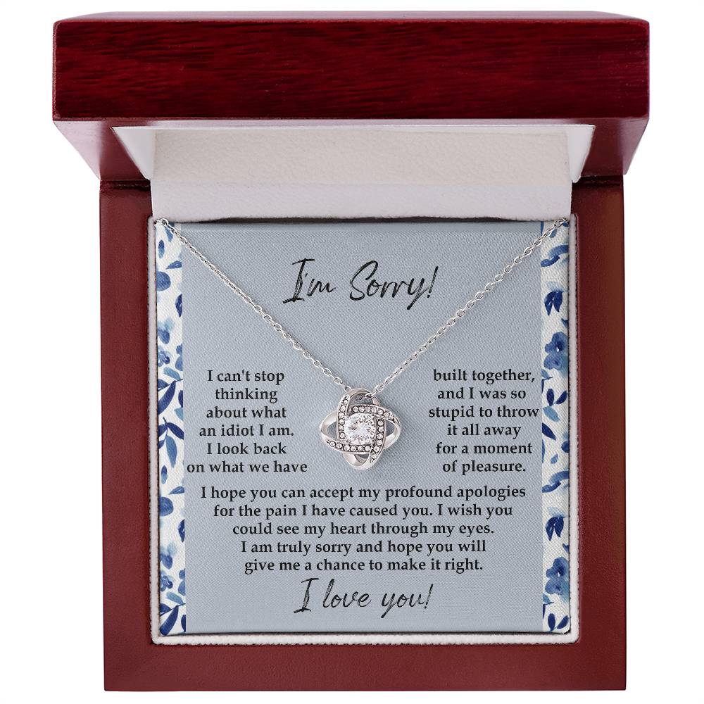 Wife - Through My Eyes Love Knot Necklace