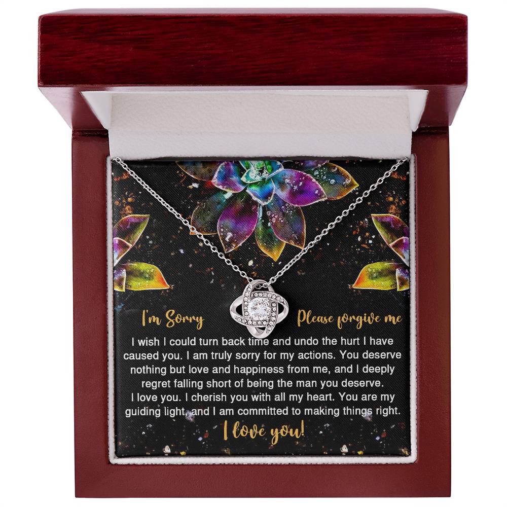 Girlfriend - All My Heart Love Knot Necklace