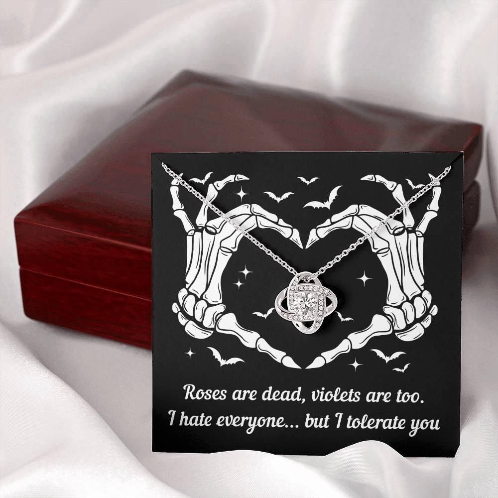 Wife - I Tolerate You Love Knot Necklace