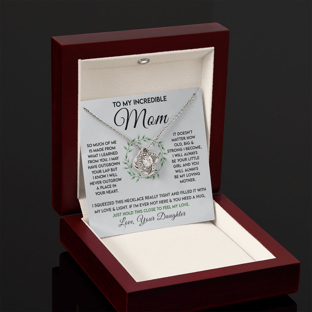 Mom-My Incredible Mom Love Knot Necklace