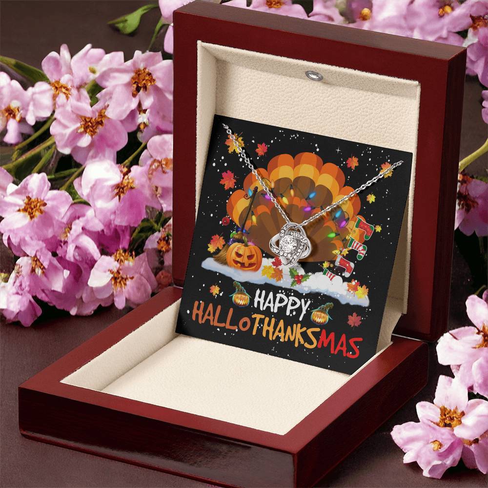 Wife - Happy HaloThanksMas Love Knot Necklace