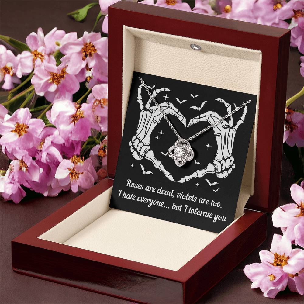 Wife - I Tolerate You Love Knot Necklace