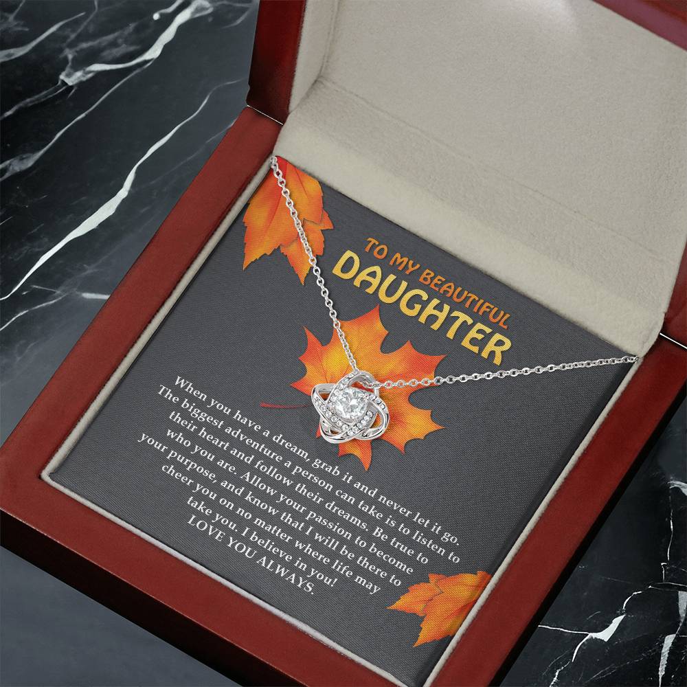 Daughter - To Their Heart Love Knot Necklace