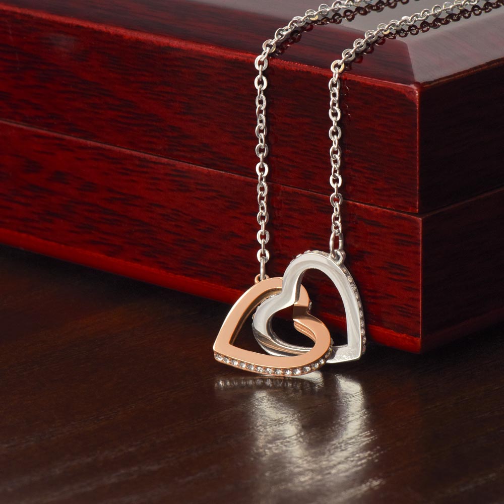 Mom-I'll Always Need You Interlocking Hearts Necklace