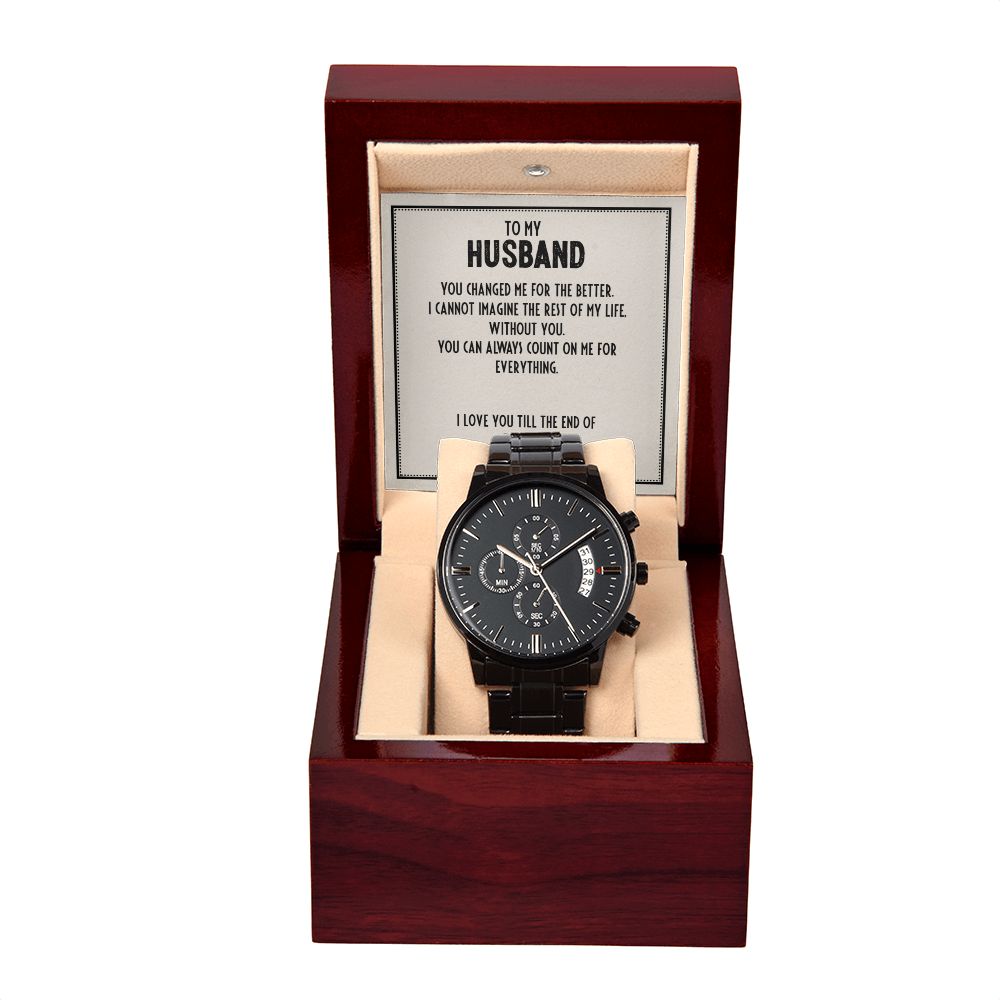 Husband-Love You Till The End Chronograph Watch