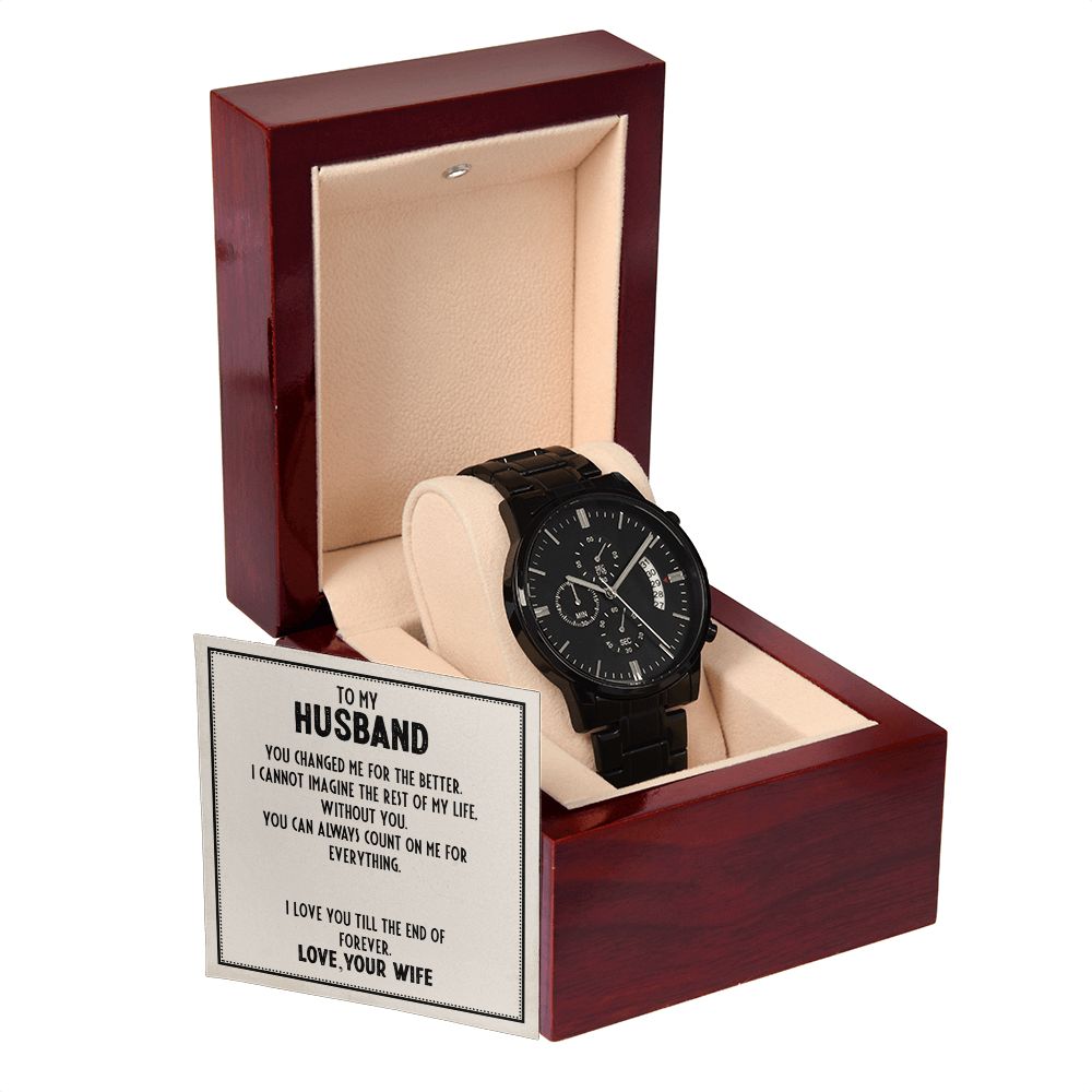 Husband-Love You Till The End Chronograph Watch