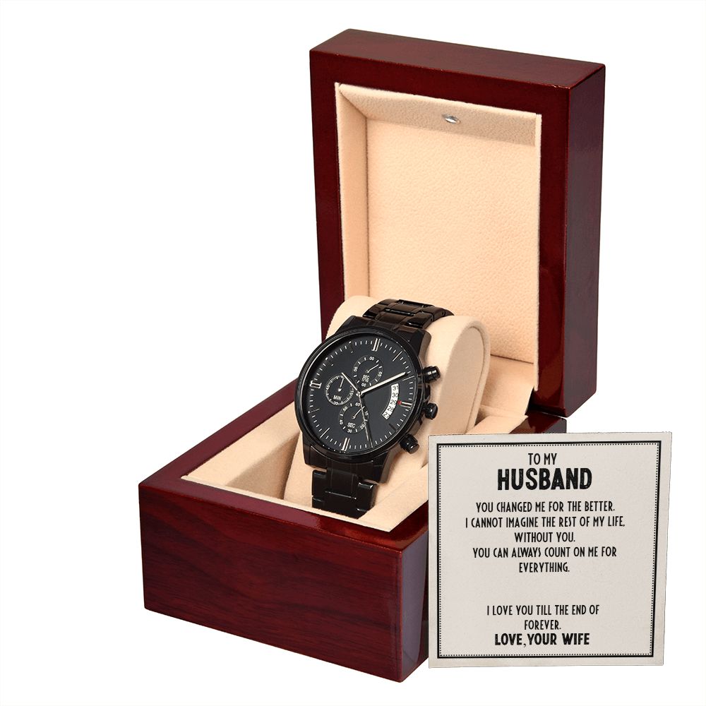Husband-Love You Till The End Chronograph Watch