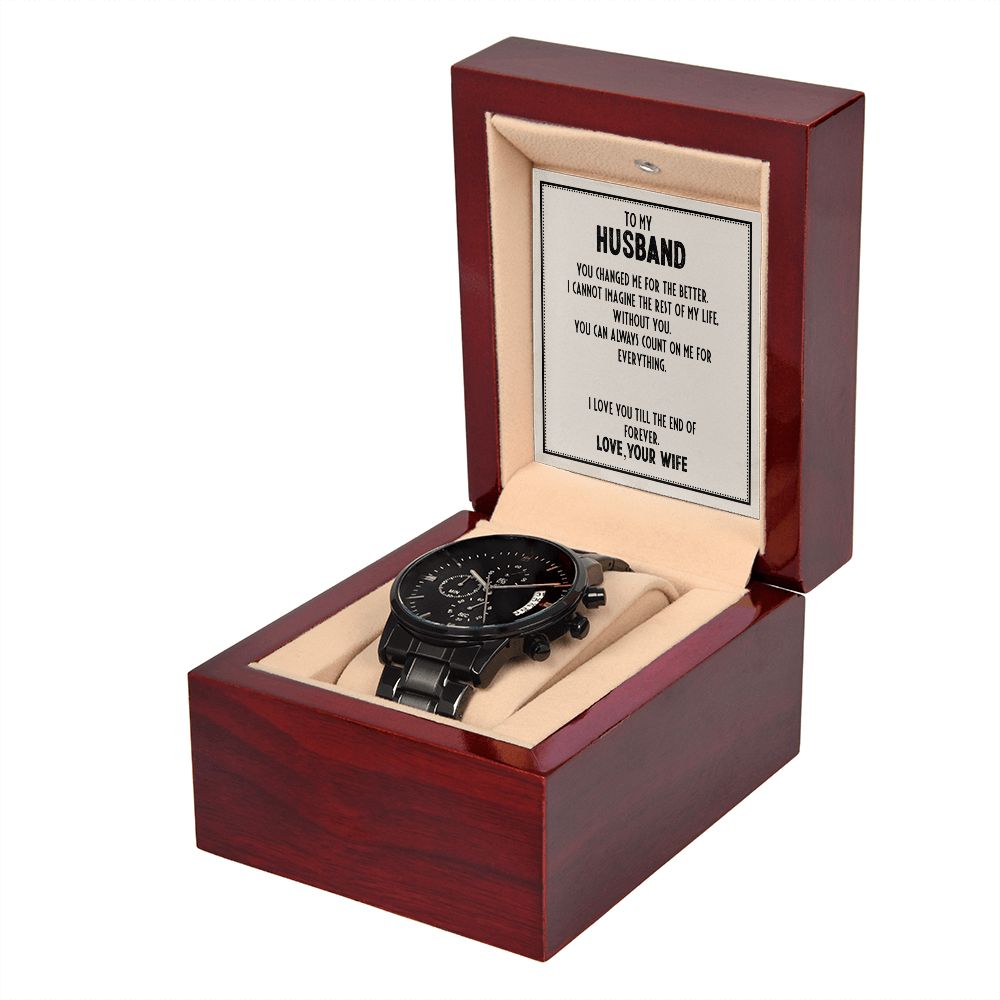 Husband-Love You Till The End Chronograph Watch