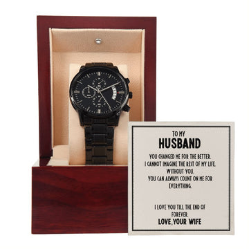 Husband-Love You Till The End Chronograph Watch