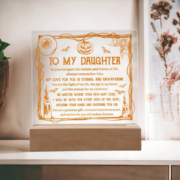 Daughter - Light Of Life Acrylic Square Plaque