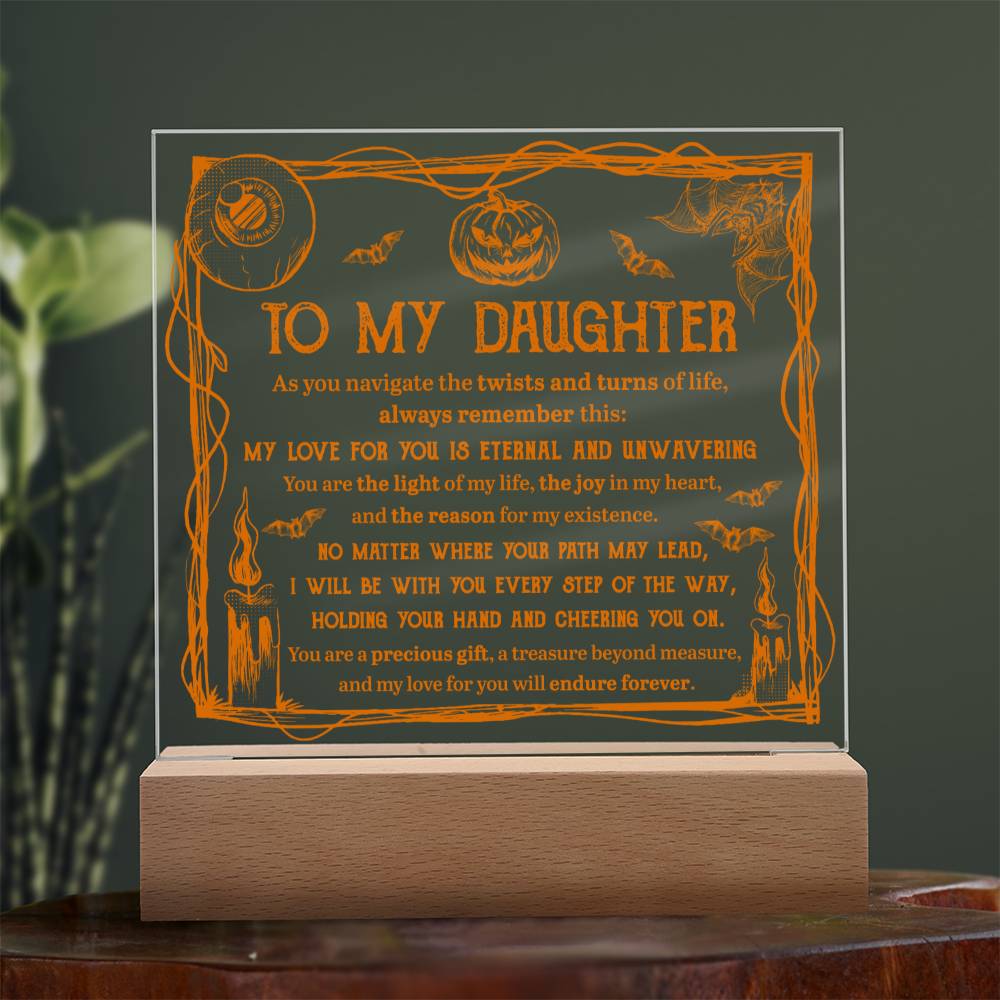 Daughter - Light Of Life Acrylic Square Plaque