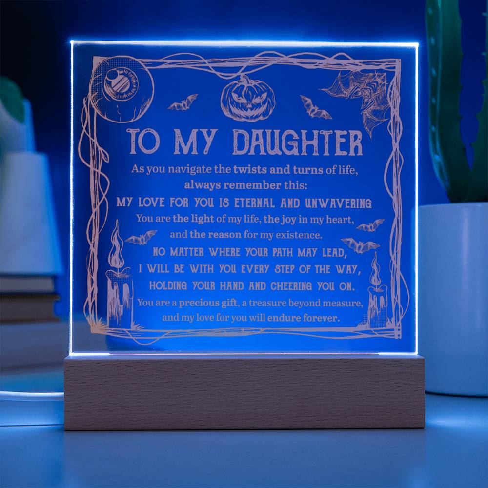 Daughter - Light Of Life Acrylic Square Plaque