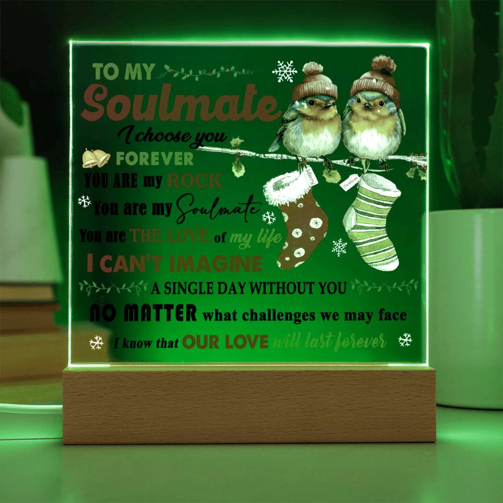 Wife - Last Forever Acrylic Square Plaque