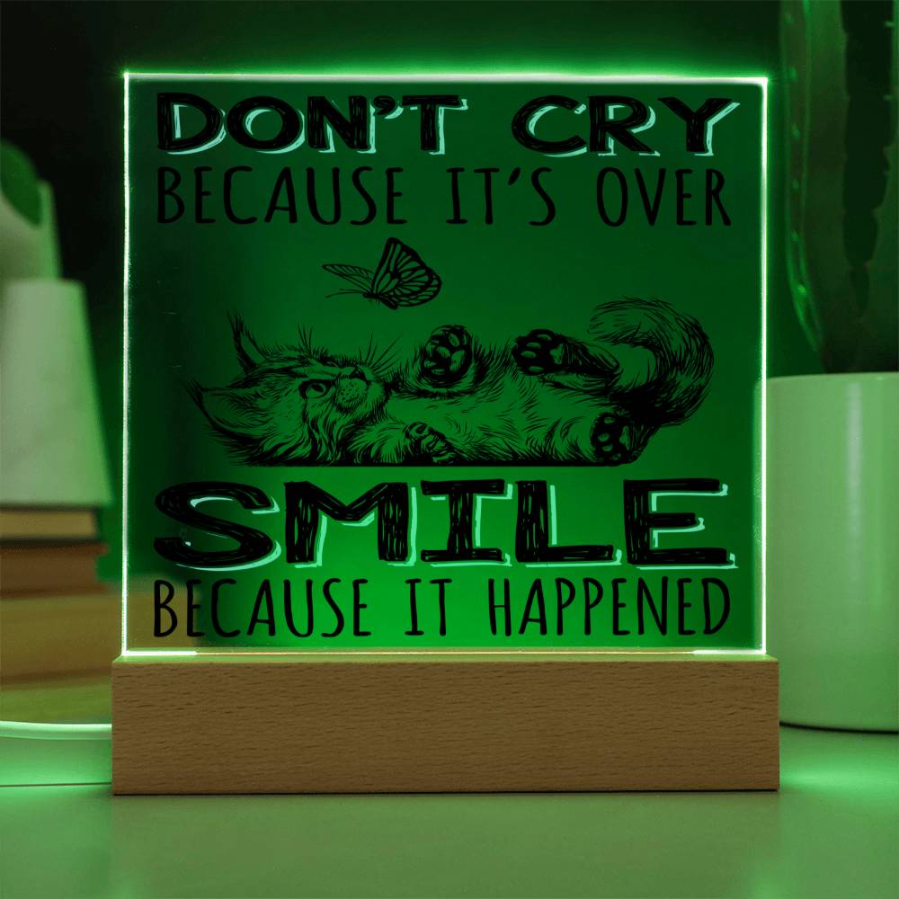 Smile It Happened - Acrylic Square Plaque