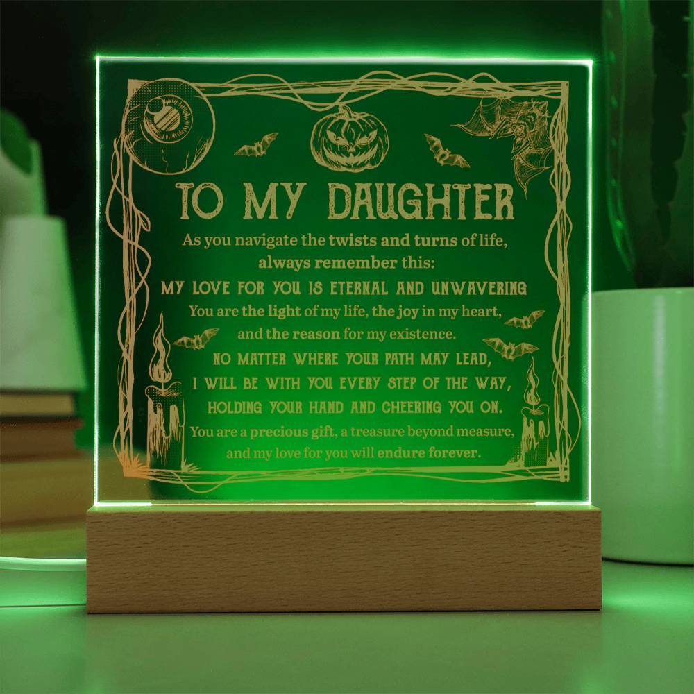 Daughter - Light Of Life Acrylic Square Plaque