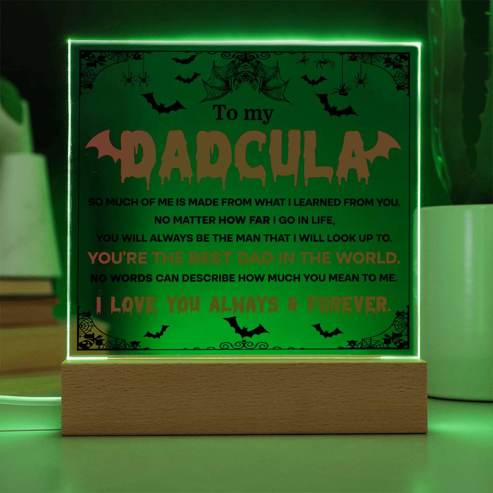 Dad - Dadcula Acrylic Square Plaque