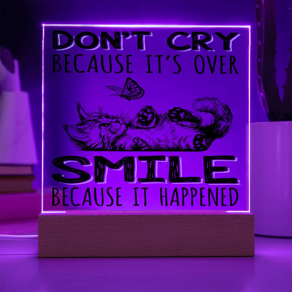 Smile It Happened - Acrylic Square Plaque
