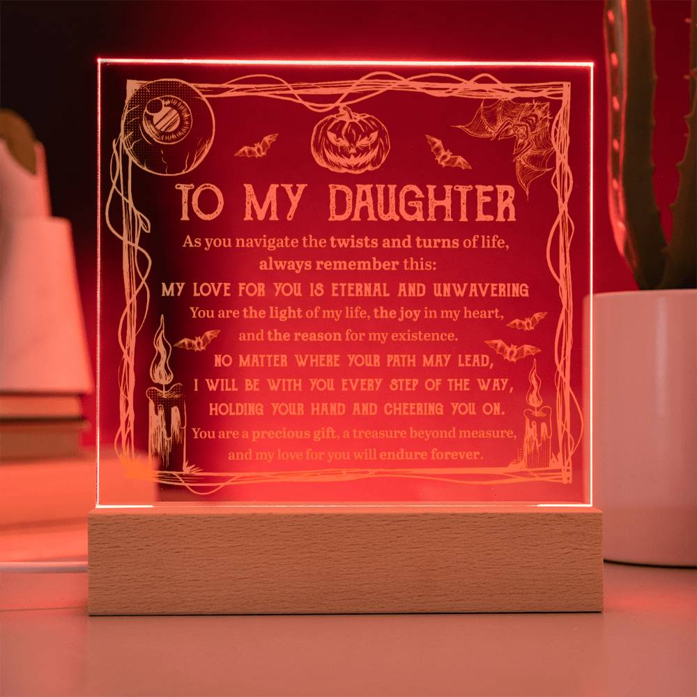 Daughter - Light Of Life Acrylic Square Plaque