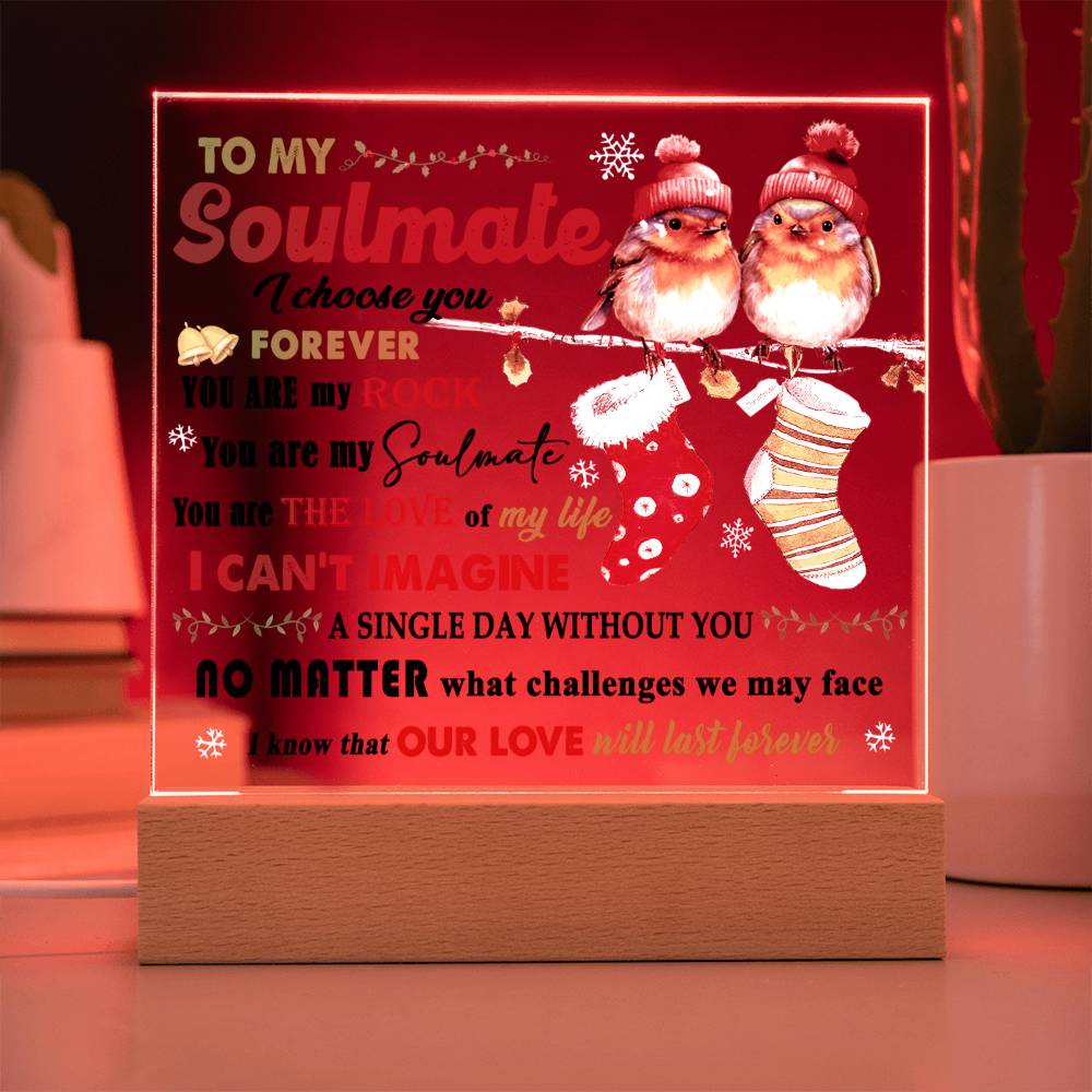 Wife - Last Forever Acrylic Square Plaque