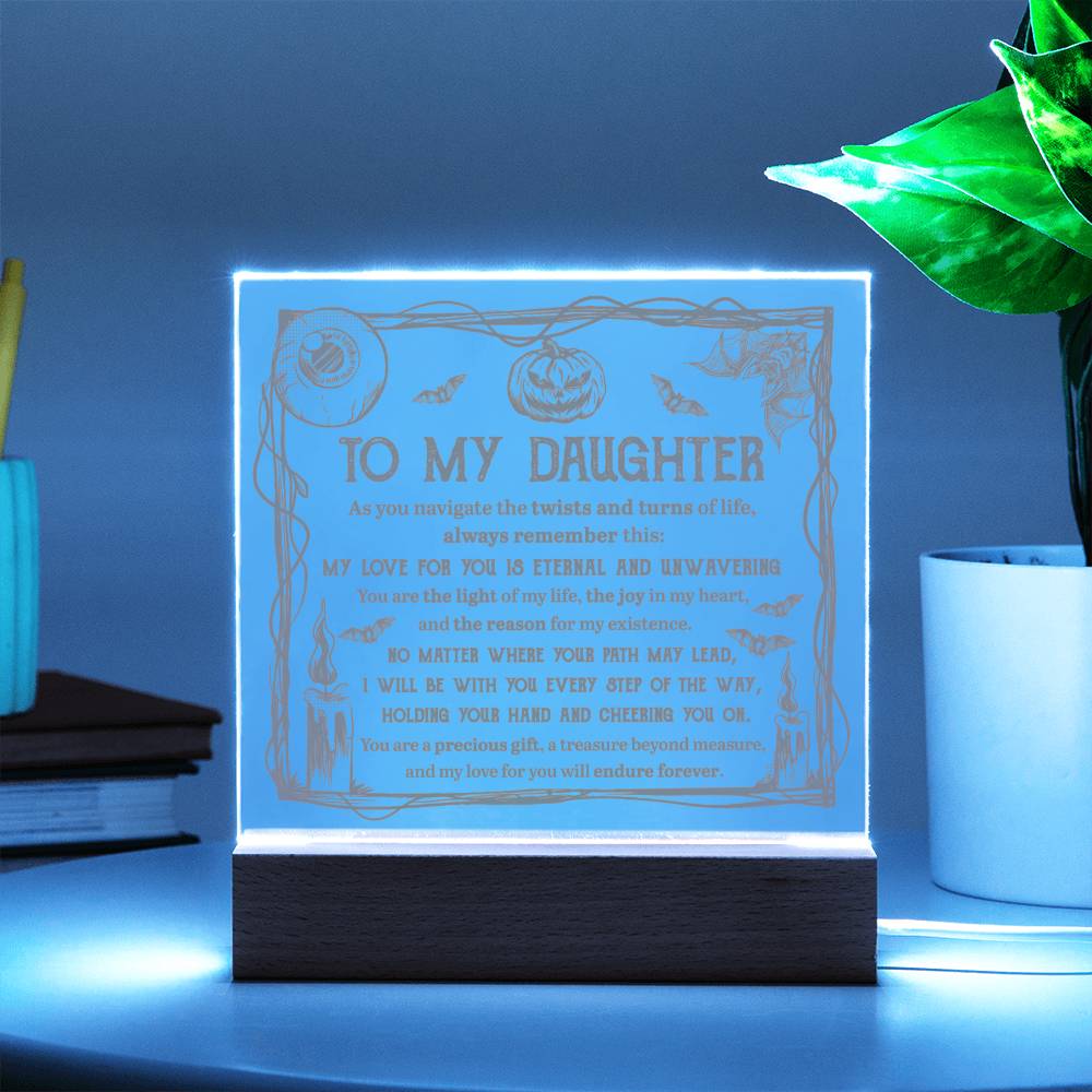 Daughter - Light Of Life Acrylic Square Plaque