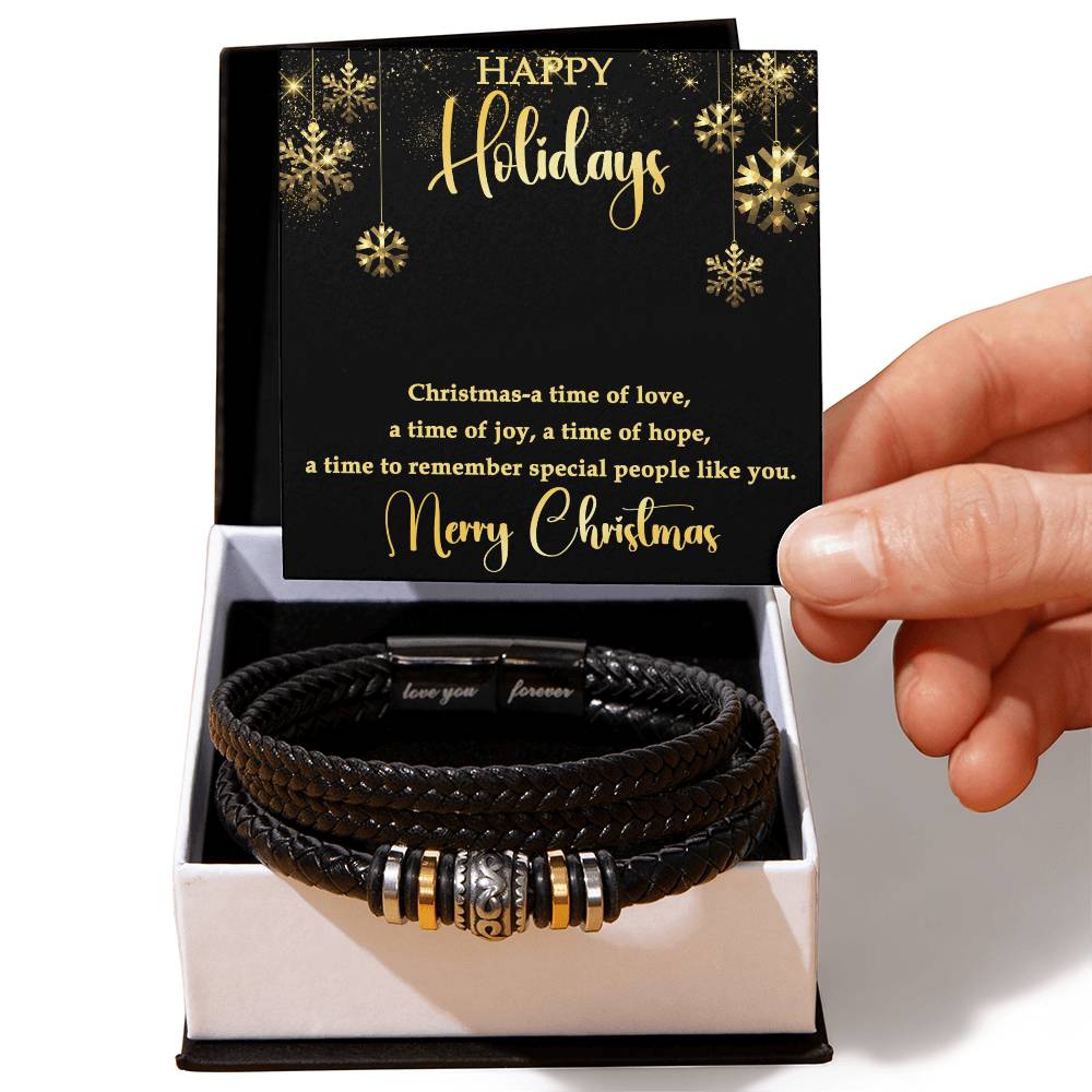 For Him - Happy Holidays Forever Bracelet