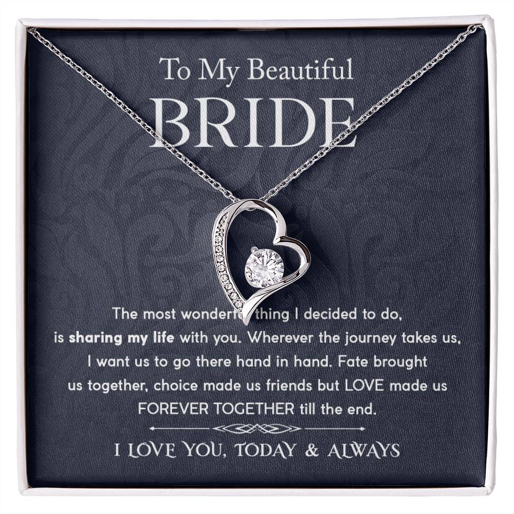 Bride-Forever Together Forever Love Necklace