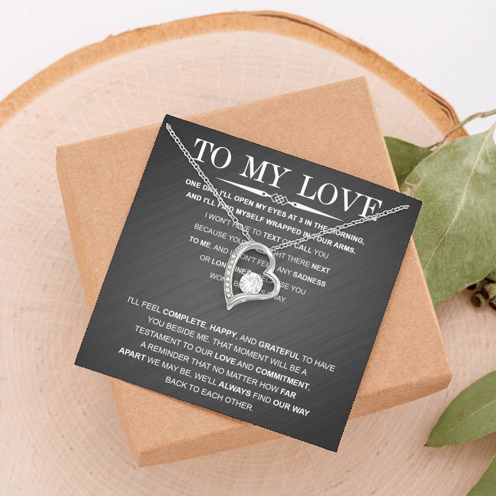 Girlfriend - My Love Far Apart Forever Love Necklace